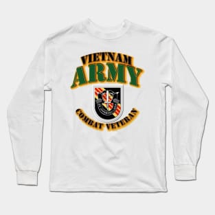 5th SFG  Flash - Vietnam - Combat Vet Long Sleeve T-Shirt